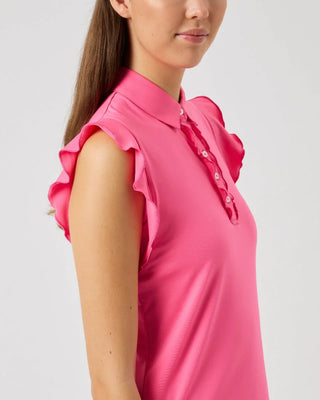 Daily Sports - Frill Sleeveless Polo Shirt