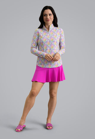 Ibkül - Nina Long Sleeve Mock Neck Top – 10249