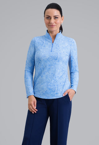 Ibkül - Annie Long Sleeve Mock Neck Top – 10385