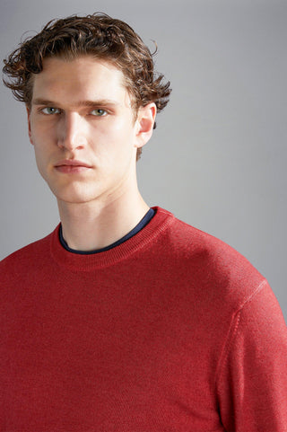 Paul & Shark - Col rond de laine mérinos délavé - LE CAPITAINE D'A BORD