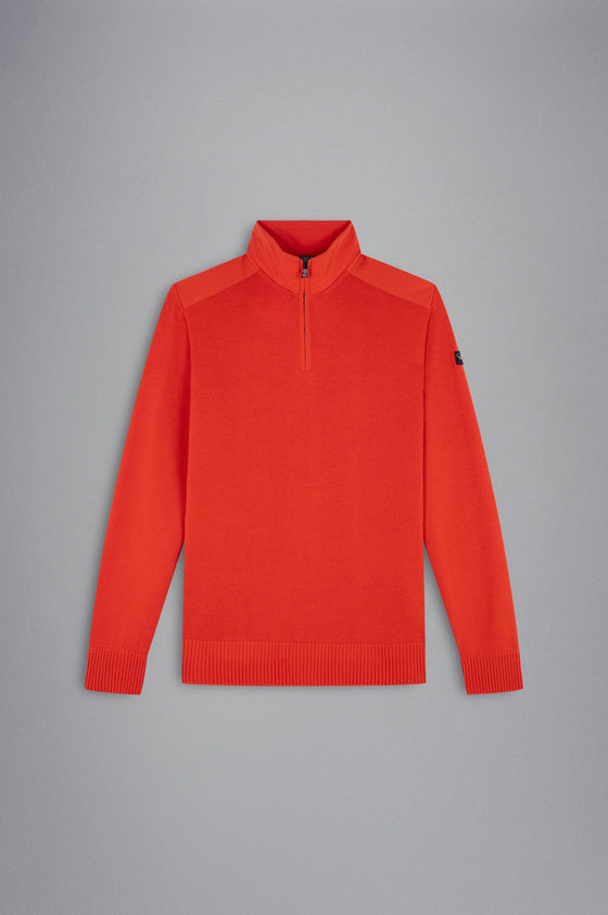 Paul & Shark - Col zip de laine avec appliqués de nylon - LE CAPITAINE D'A BORD