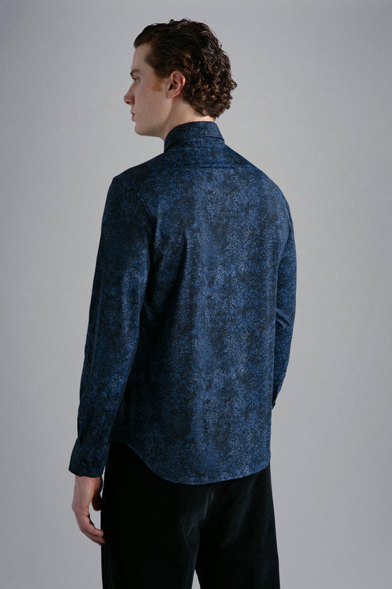 Paul & Shark - Chemise manches longues motif abstrait Performance - J Fit - LE CAPITAINE D'A BORD