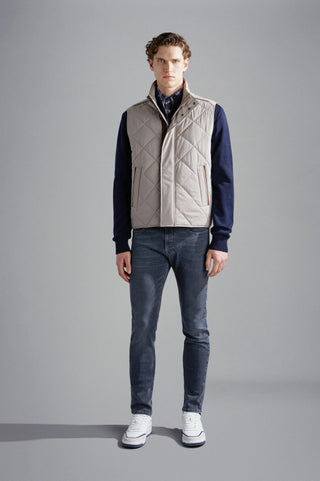 Paul & Shark - Veste sans manches matelassée Save The Sea avec alcantara