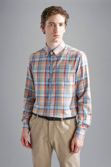  Paul & Shark - Chemise manches longues à carreaux de micro-tencel - LE CAPITAINE D'A BORD