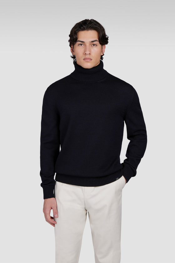 Paul & Shark - Chandail col roulé de laine Soft Cool Touch