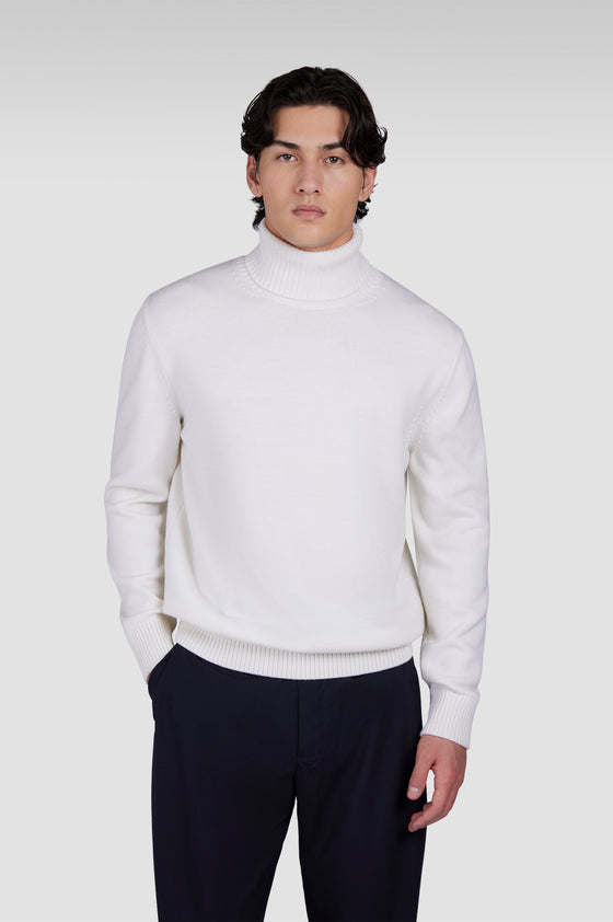 Paul & Shark - Chandail col roulé de laine Soft Cool Touch