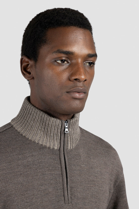 Paul & Shark - Chandail col zip de laine Soft Cool Touch