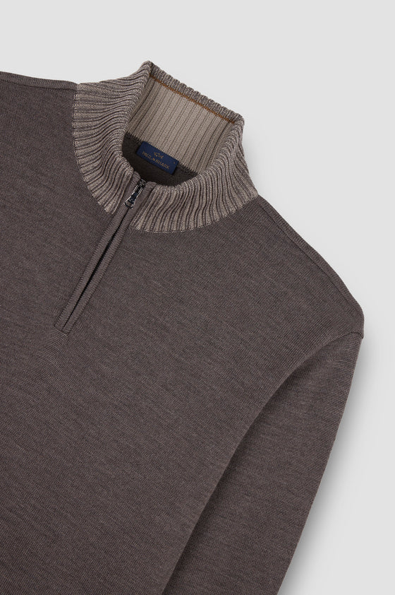 Paul & Shark - Chandail col zip de laine Soft Cool Touch