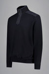 Paul & Shark - Chandail col zip de laine avec appliqués Loro Piana Rain System©