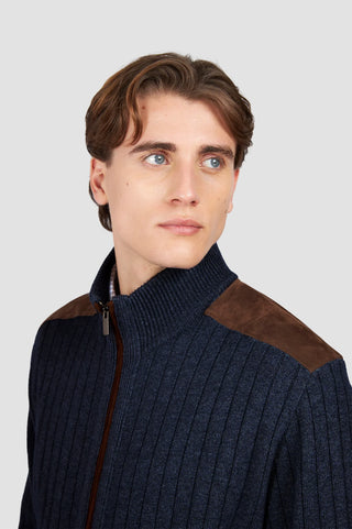 Paul & Shark - Cardigan zip de laine et cachemire