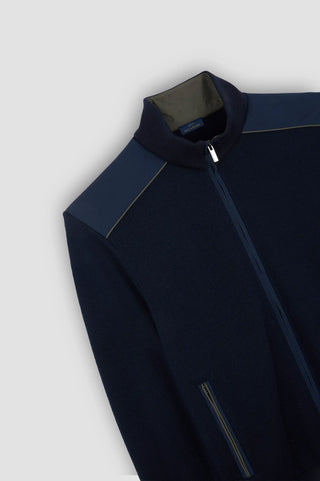 Paul & Shark - Cardigan de laine Typhoon Platinum