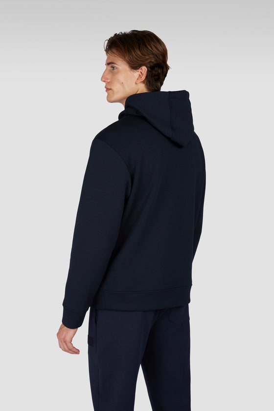 Paul & Shark - Hoody Tech Fleece avec Badge de Cuir