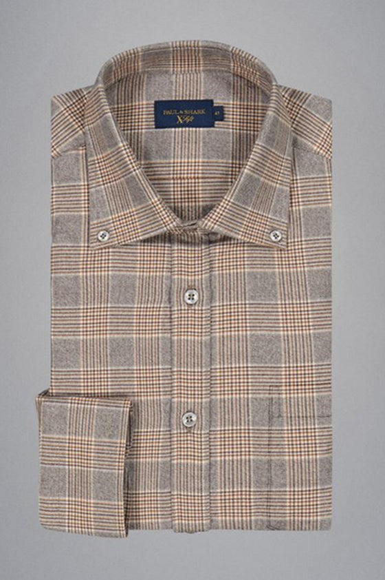 Paul & Shark - Chemise à careaux de flanelle Xsoft