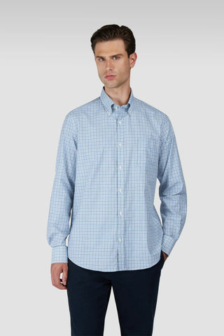 Paul & Shark - Chemise à carreaux de twill de coton