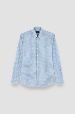 Paul & Shark - Chemise à carreaux de twill de coton