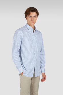  Paul & Shark - Chemise à rayures de twill de coton