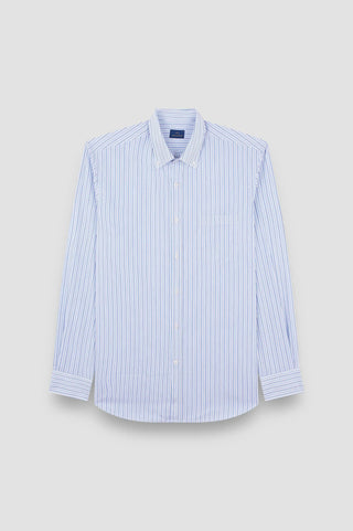 Paul & Shark - Chemise à rayures de twill de coton