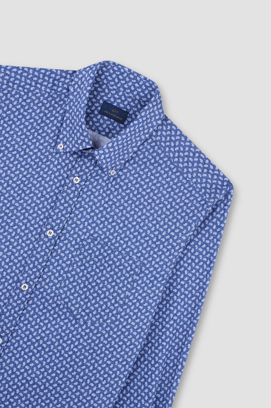 Paul & Shark - Chemise paisley de poplin de coton