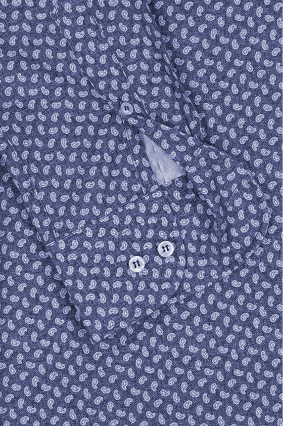 Paul & Shark - Chemise paisley de poplin de coton