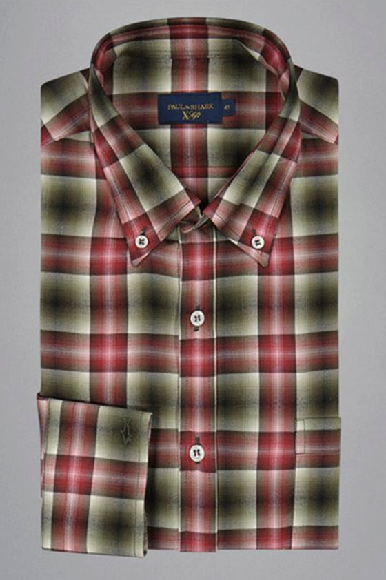 Paul & Shark - Chemise à careaux de flanelle Xsoft