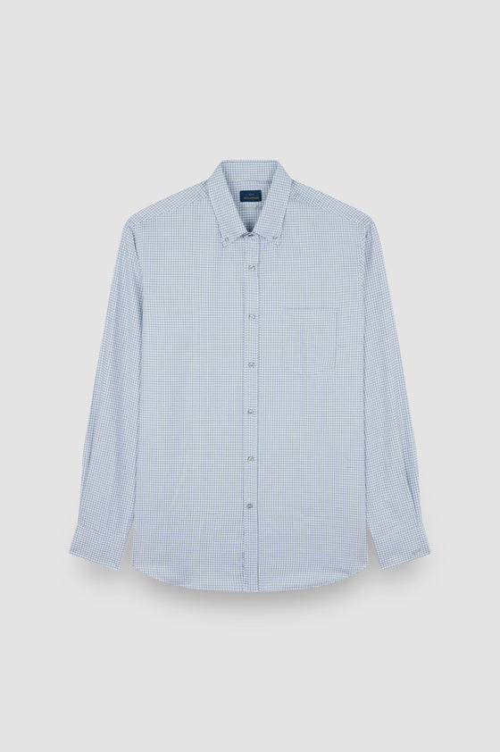 Paul & Shark - Chemise vichy de coton Silver Collection