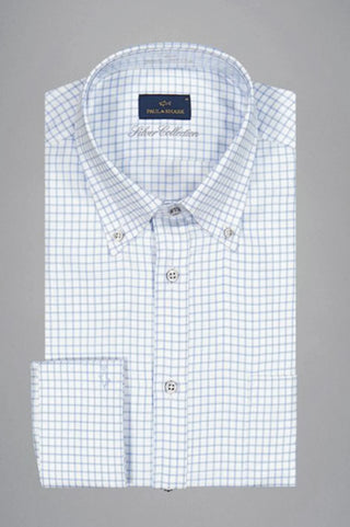 Paul & Shark - Chemise à carreaux de coton Silver Collection