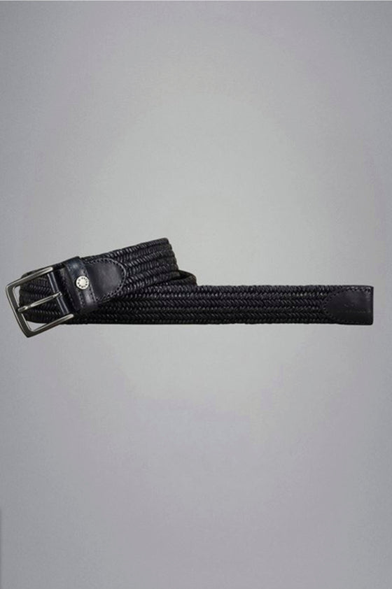 Paul & Shark - Ceinture de cuir tressée élastique