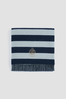  Paul & Shark - Couverture de laine et cachemire à rayures