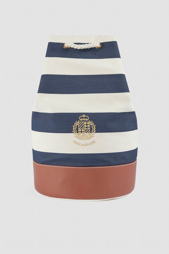 Paul & Shark - Sac baluchon rayé de canvas de coton