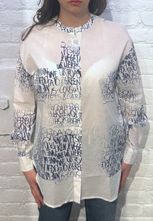  VLT's by Valentina's - 24-28 - Blouse lettrée manches longues de coton