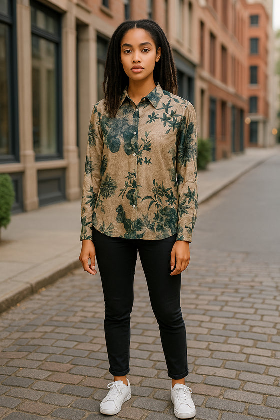 VLT's by Valentina's - 24-518/C - Blouse à motifs manches longues de viscose