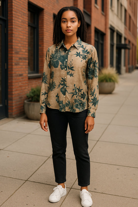 VLT's by Valentina's - 24-518/C - Blouse à motifs manches longues de viscose