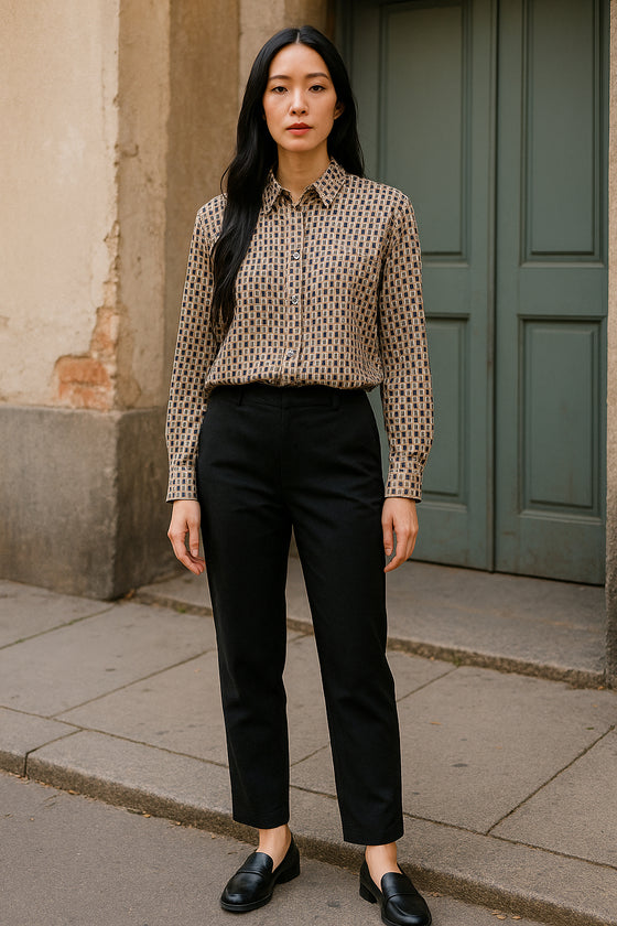 VLT's by Valentina's - 24-626 - Blouse à motifs manches longues de viscose