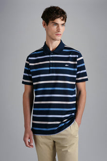  Paul & Shark - Polo rayé manches courtes coton piqué - LE CAPITAINE D'A BORD