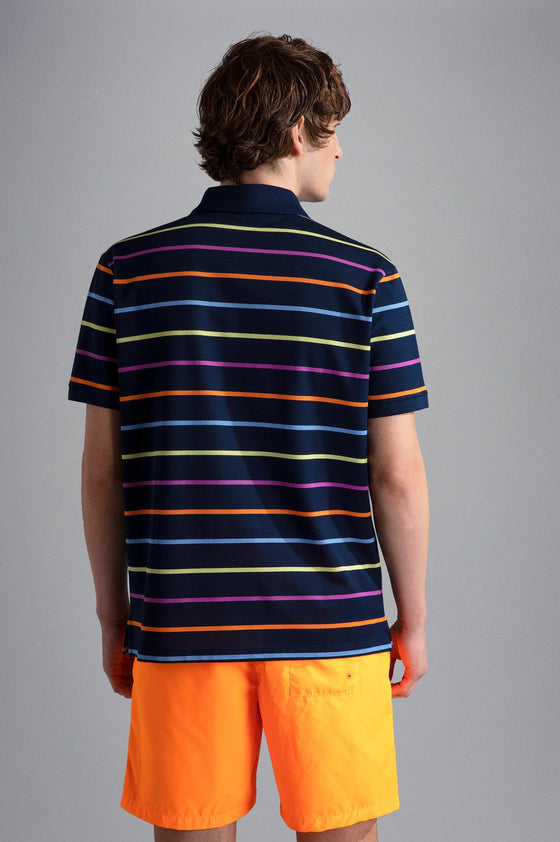 Paul & Shark - Polo rayé manches courtes coton piqué - LE CAPITAINE D'A BORD