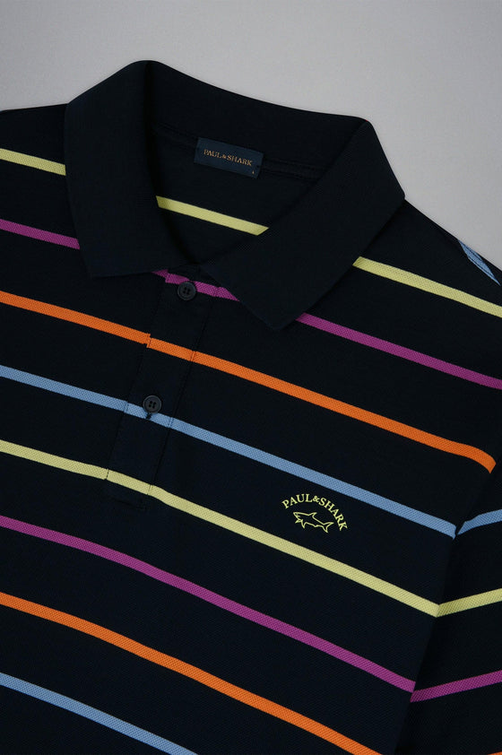 Paul & Shark - Polo rayé manches courtes coton piqué - LE CAPITAINE D'A BORD