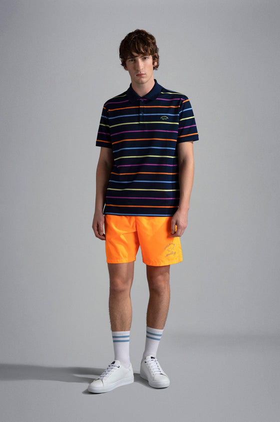 Paul & Shark - Polo rayé manches courtes coton piqué - LE CAPITAINE D'A BORD