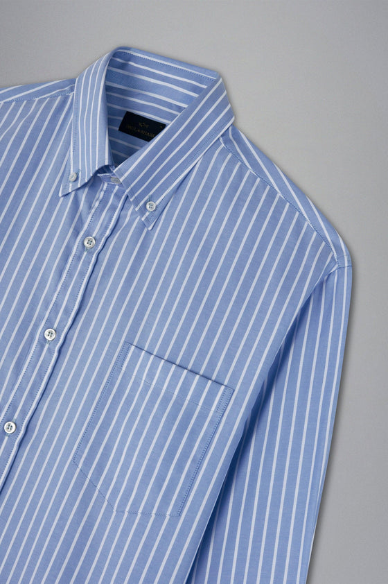 Paul & Shark - Chemise de lin manches longues à rayures - LE CAPITAINE D'A BORD