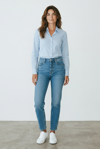 VLT's by Valentina's - 25-901 - Blouse rayée manches longues de coton extensible