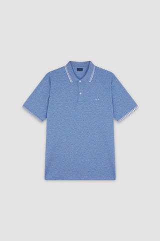 Paul & Shark - Polo manches courtes de coton piqué avec rayure au col