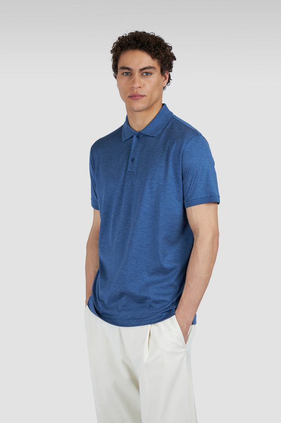 Paul & Shark - Polo manches courtes de soie et coton