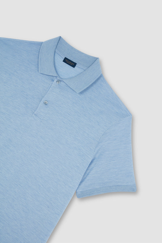 Paul & Shark - Polo manches courtes de soie et coton