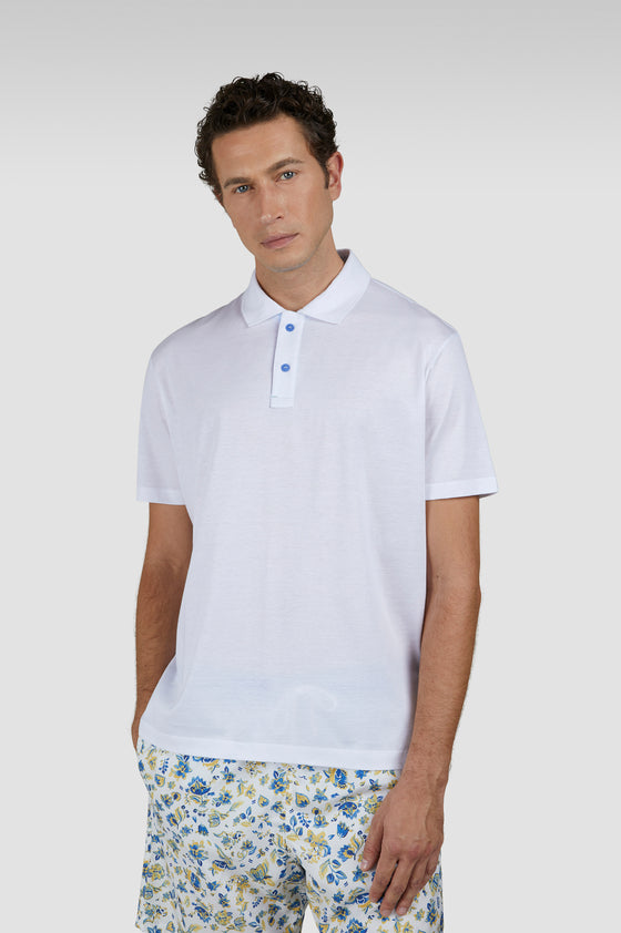 Paul & Shark - Polo manches courtes de coton et lyocell XSoft Collection Riviera