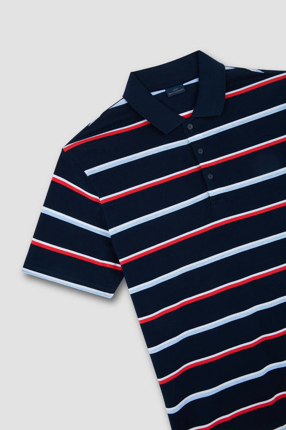 Paul & Shark - Polo manches courtes de coton double mercerisé