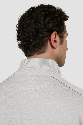Paul & Shark - Chandail col zip de coton Fresco avec appliqués de lin