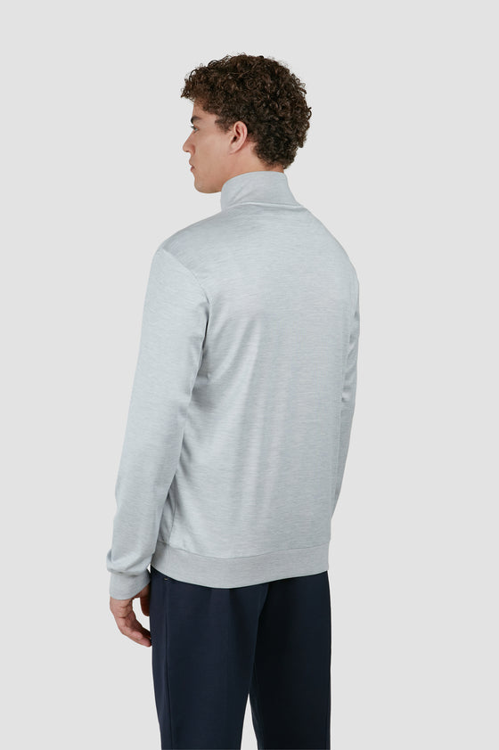 Paul & Shark - Chandail col demi-zip en coton et soie