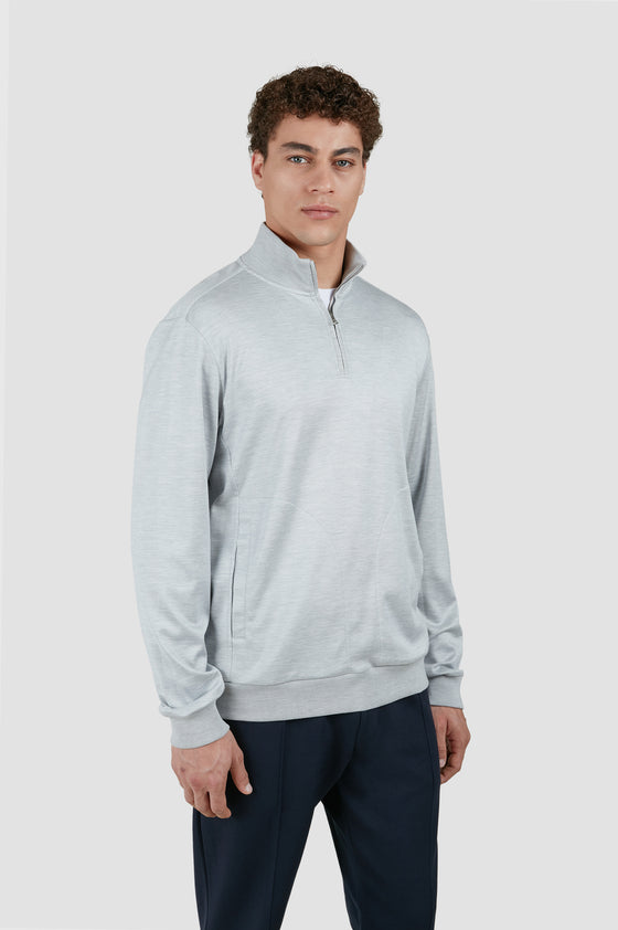 Paul & Shark - Chandail col demi-zip en coton et soie