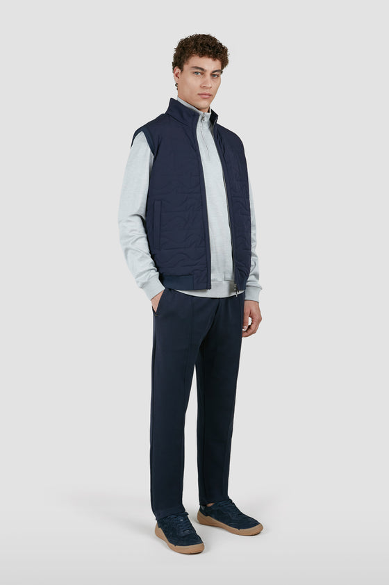 Paul & Shark - Chandail col demi-zip en coton et soie