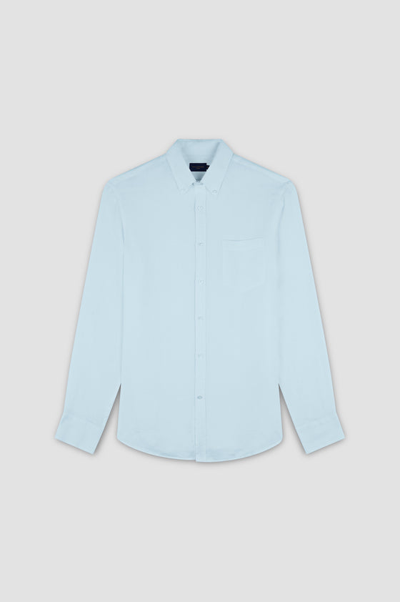 Paul & Shark - Chemise de lin manches longues unie