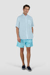 Paul & Shark - Chemise unie de lin manches courtes